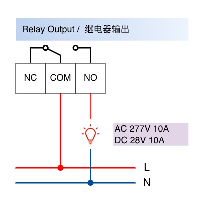 继电器输出接线